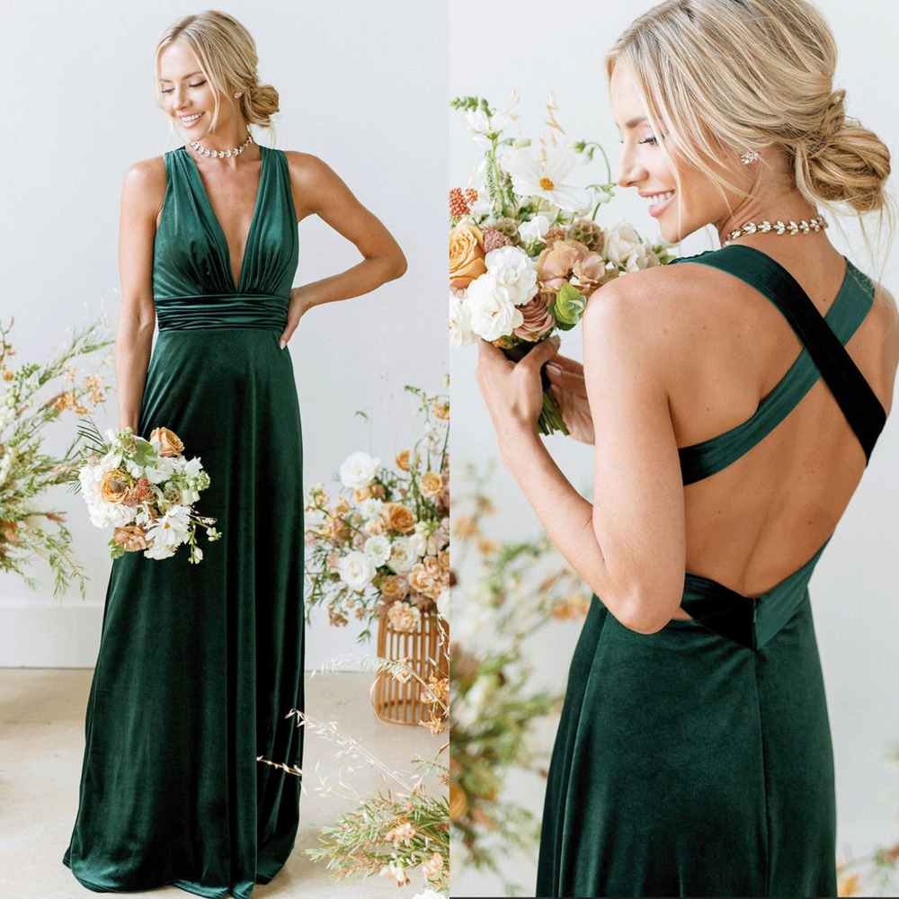Revelry Emerald Green Maxi Dress